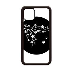 Capa ramo Sakura Japão borboleta Japão para iPhone 12 Pro Max para Apple Mini Mobile Case