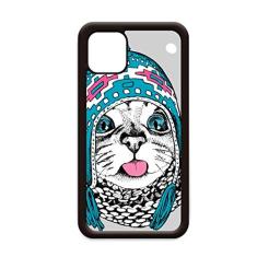 Capa Cat Head The Taste of Snow Cat Protect Animal Pet para iPhone 12 Pro Max para Apple Mini Mobile Case