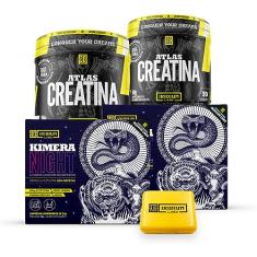 Kit 2x Kimera Night + 2x Creatina Atlas 90g + Porta caps - Iridium Labs