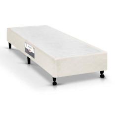 Cama Box Base Solteiro Poli Tecido Clean (78x188x27) - Castor