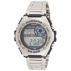 Relógio CASIO Illuminator masculino prata MWD-100HD-1AVDF