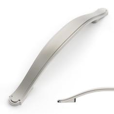 Amerdeco Pacote com 10 puxadores de armário de níquel acetinado escovado 128 mm (128 mm) Puxadores de gaveta central de armário de armário de cozinha puxadores de armário de cozinha para puxadores de