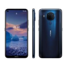 Smartphone Nokia 5.4 128GB Azul 4G Octa-Core - 4GB RAM Tela 6,39 Câm. 