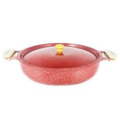 Frigideira Alumínio Fundido Craqueada Alça Meia Lua 45cm - DIVIFORTE, 