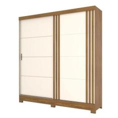 Guarda Roupa Solteiro B352 Nature Off White - Briz Móveis