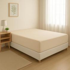 Lençol cama Casal Avulso 400 Fios Com Elástico 100 algodão - RT MAGAZI