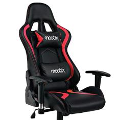 Moob Cadeira Gamer Reclinável Thunder Com Almofadas para Lombar e Pescoço Preto/Vermelho