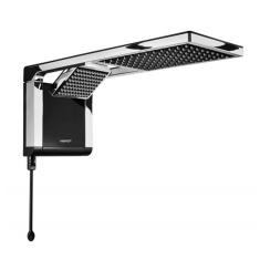 Chuveiro Acqua Duo Preto com Cromado 127v 5500w Lorenzetti