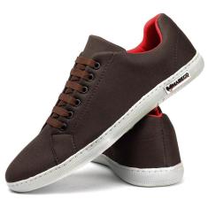 Tênis Casual Lona Masculino Confortável Com Cadarço-Masculino