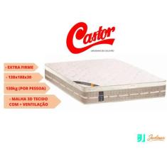 Colchão Castor Premium Tecnopedic  Casal 138X188x30