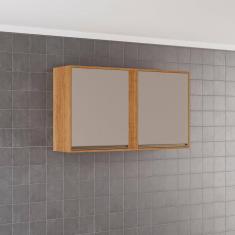 Armário para Cozinha Aéreo 2 Portas Pérola Cinamomo/Off-White