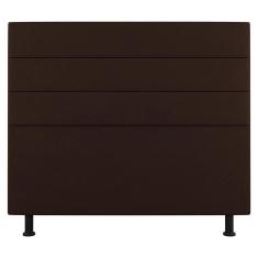 Cabeceira Cama Box Casal Queen Size Malik 160cm Sintético Marrom - Abmaza