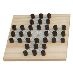 Brinquedos Educativos - Jogo Resta 1 - 20x20cm 32 Peças - Sonho de Cri