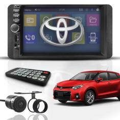 Kit Central Multimídia Mp5 2 Din Bt Espelha Dvd Toyota Etios - First O