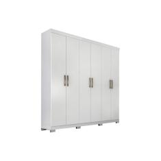 Guarda Roupa Casal 6 Portas e 3 Gavetas Clara Flex Branco - Panan