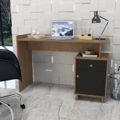 Escrivaninha Lisboa com 1 Gaveta e 1 Porta B33 Linha B's Emovell, Mel 