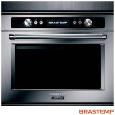 Micro-ondas de Embutir Brastemp Gourmand 40 Litros Inox com Sistema 3D