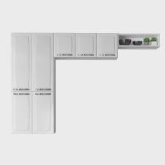 Cozinha Itatiaia Compacta em Aço 3 Peças Rose Branca Cozinha Itatiaia Compacta em Aço Rose Branca