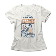 Camiseta Studio Geek Cure For Stupid People Feminino-Feminino