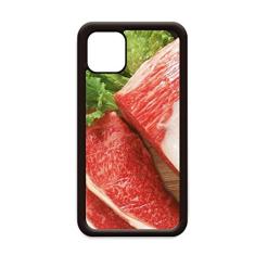 Capa para celular Apple Mobile com textura de carne crua para iPhone 11 Pro Max