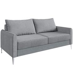 Conjunto Davos 2 Sofás de 2 Assentos Sofá Go - Cinza