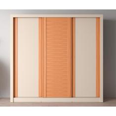 Guarda-Roupa Bartira Village com 3 Portas, 4 Gavetas e 243,1cm de Largura