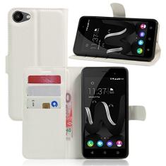 Capa para WIKO JERRY Capa carteira de couro flip para WIKO JERRY Capa de proteção de telefone A capa com design simplificado