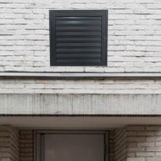 Portinhola Alçapão Alumínio Linha Veneza Medidas: 100 X100 Preto