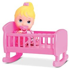 Boneca Litlle Dools Bercinho Divertoys Branca