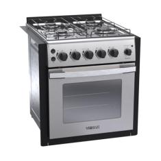 Fogao de Embutir 4 Bocas Venax Gaudi Platinum GII Inox Gas GLP 127v