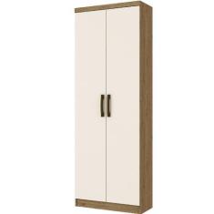 Armário Multiuso Margarida 2 Portas Rústico/Off White - Henn
