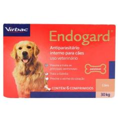 Vermífugo Virbac Endogard para Cães até 30 Kg  - 6 comprimidos