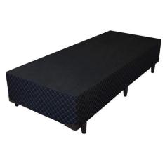 Cama Base Solteiro Poliester 78X188cm - Genki Kenko, Preto