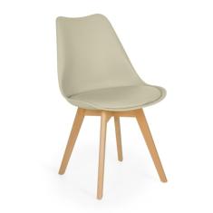 Cadeira Eames Wood Leda Design - Nude
