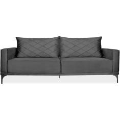 Sofa Living 3 Lugares Nori 220cm Veludo Deluxe 2237 Ezz 2237
