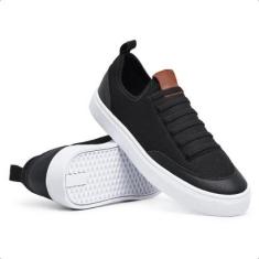 Tenis Sapatenis Cano Baixo Casual Calce Facil Cadarço Elástico Confortável Leve-Masculino