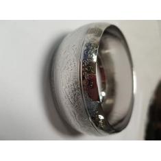 Pulseira Bracelete De Metal Trabalhado Prata Com Detalhes - Gk