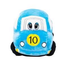 Carro Corrida Azul 31Cm - Pelúcia - Fofy Toys