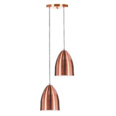 Pendente Cone Bala Sadan Aluminio Duplo New Cobre - MARRYLUZ