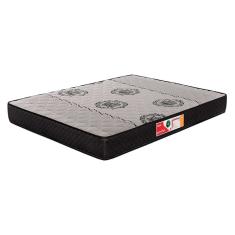 Colchão Casal Jade Espuma D45 (18x138x188) Cinza e Preto