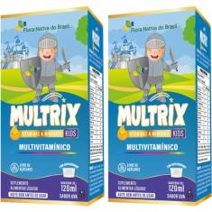 KIT 2X MULTRIX (Xarope Infantil com Vitaminas de A a Z) 120ml - Flora 