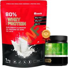 Combo Whey 1Kg Concentrado + Creatina 250G Growth Supplement - Growth