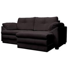 Sofá Retrátil 3 Lugares Sala de Estar Piece 215cm Couro Marrom - Gran Belo