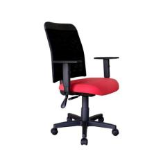 Cadeira para Escritório e Home Office Linha Conti Vermelho - Design Of