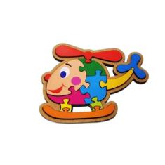 Brinquedo Educativo Quebra Cabeça Helicoptero Pedagógico - Indústria F