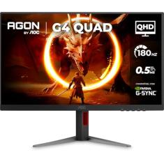 Monitor Gamer AOC AGON QUAD 27" QHD 180Hz 0.5ms IPS HDR10 Base Ajustável Q27G4F