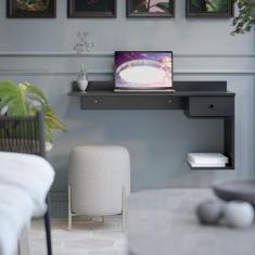 Escrivaninha Suspensa Com Gaveta Prime Cores - Comprar Moveis em Casa 