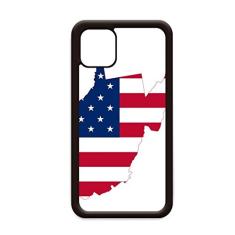 Virginia USA Mapa Ocidental Estrelas Listras Bandeira Formato para iPhone 12 Pro Max Capa para Apple Mini Mobile Case