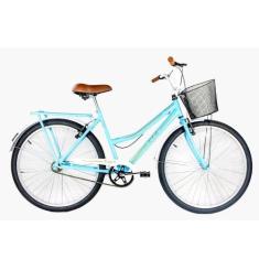 Bicicleta Aro 26  Kls Retro Freio V-Brake, Azul, Branco