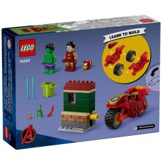 LEGO Marvel - Homem de Ferro com Bicicleta e o Hulk - 76287
